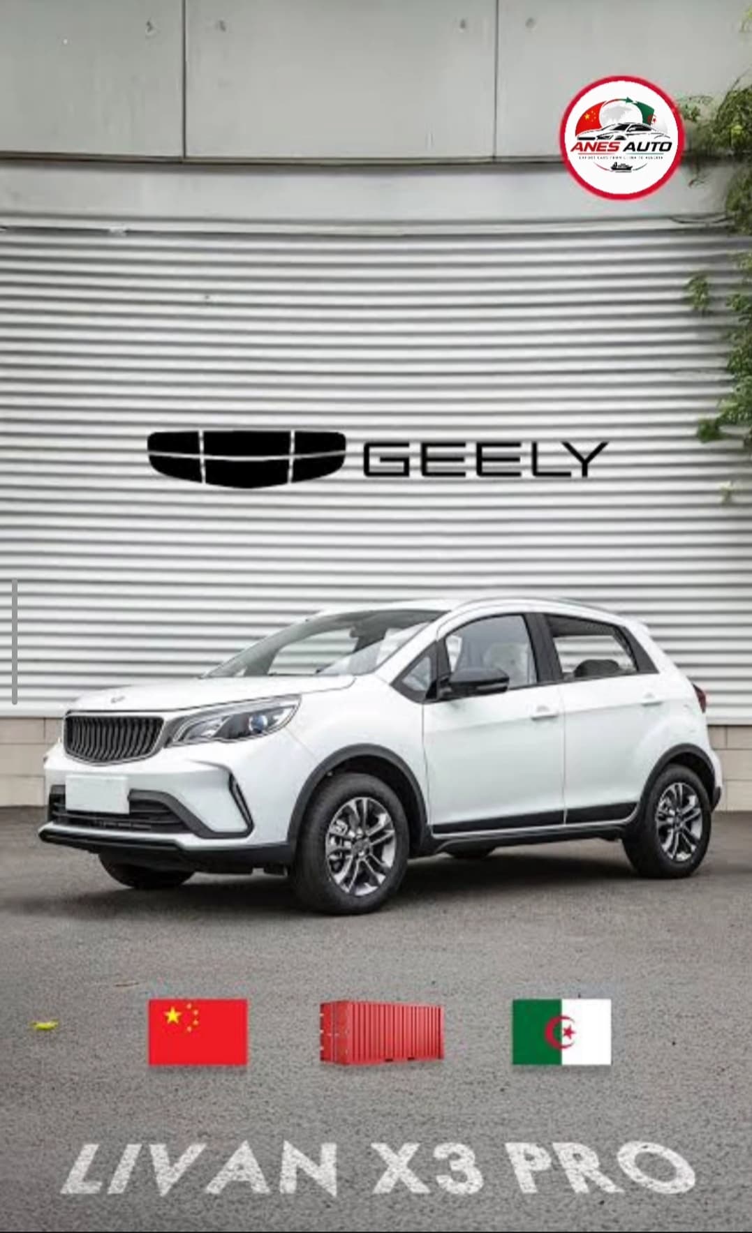 Livan X3 Pro Geely SUV compact blanc, design moderne et épuré